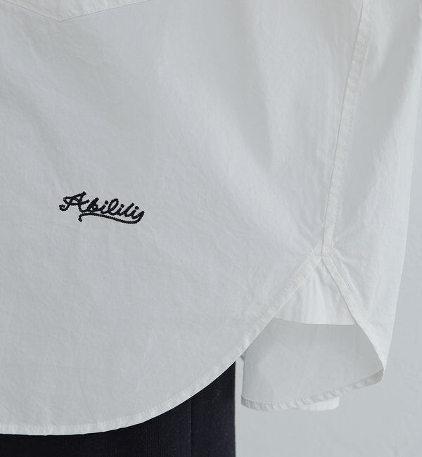  「ワンポイントロゴ刺繍ダブルポケットシャツ」|シャツ・ブラウス|