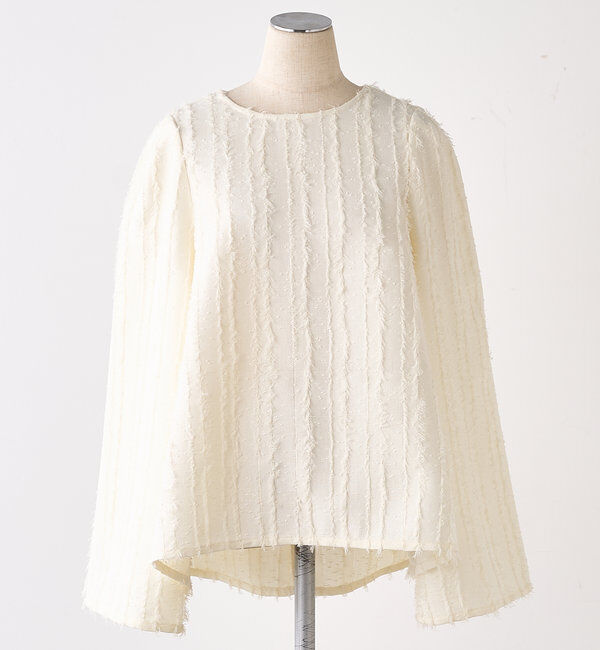  「【Du noir】ジャガードストライプブラウス」|プルオーバー|