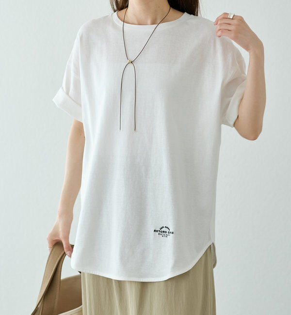  「【汗シミ防止】ワンポイントロゴTシャツ」|Tシャツ・カットソー|