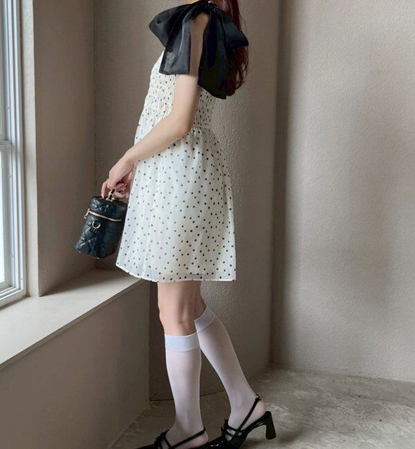  「肩リボンシャーリングビスチェ」|シャツ・ブラウス|