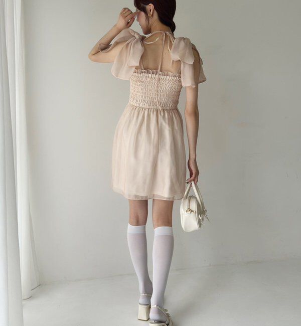  「肩リボンシャーリングビスチェ」|シャツ・ブラウス|