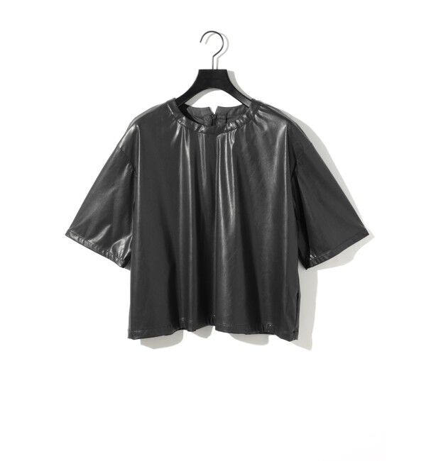 MIDIUMISOLID「MIDIUMISOLID for Ladies シンセティックレザートップス」|Tシャツ・カットソー|