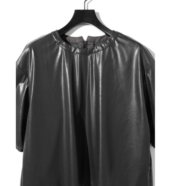 MIDIUMISOLID「MIDIUMISOLID for Ladies シンセティックレザートップス」|Tシャツ・カットソー|