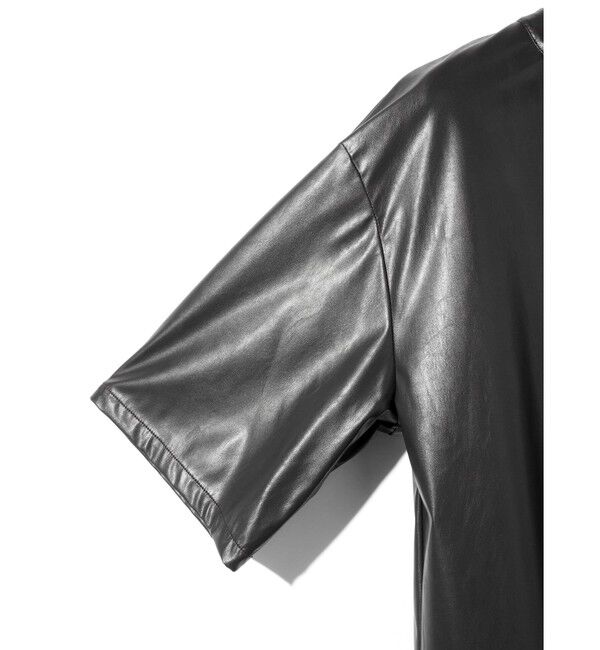 MIDIUMISOLID「MIDIUMISOLID for Ladies シンセティックレザートップス」|Tシャツ・カットソー|