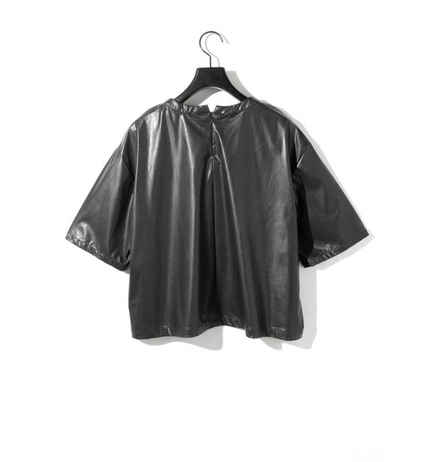 MIDIUMISOLID「MIDIUMISOLID for Ladies シンセティックレザートップス」|Tシャツ・カットソー|