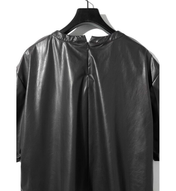 MIDIUMISOLID「MIDIUMISOLID for Ladies シンセティックレザートップス」|Tシャツ・カットソー|