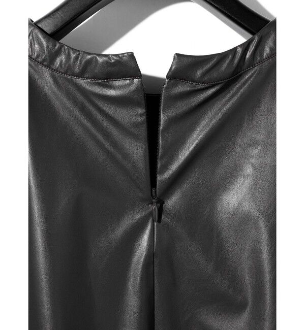 MIDIUMISOLID「MIDIUMISOLID for Ladies シンセティックレザートップス」|Tシャツ・カットソー|