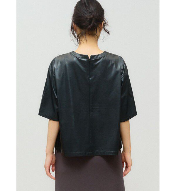 MIDIUMISOLID「MIDIUMISOLID for Ladies シンセティックレザートップス」|Tシャツ・カットソー|