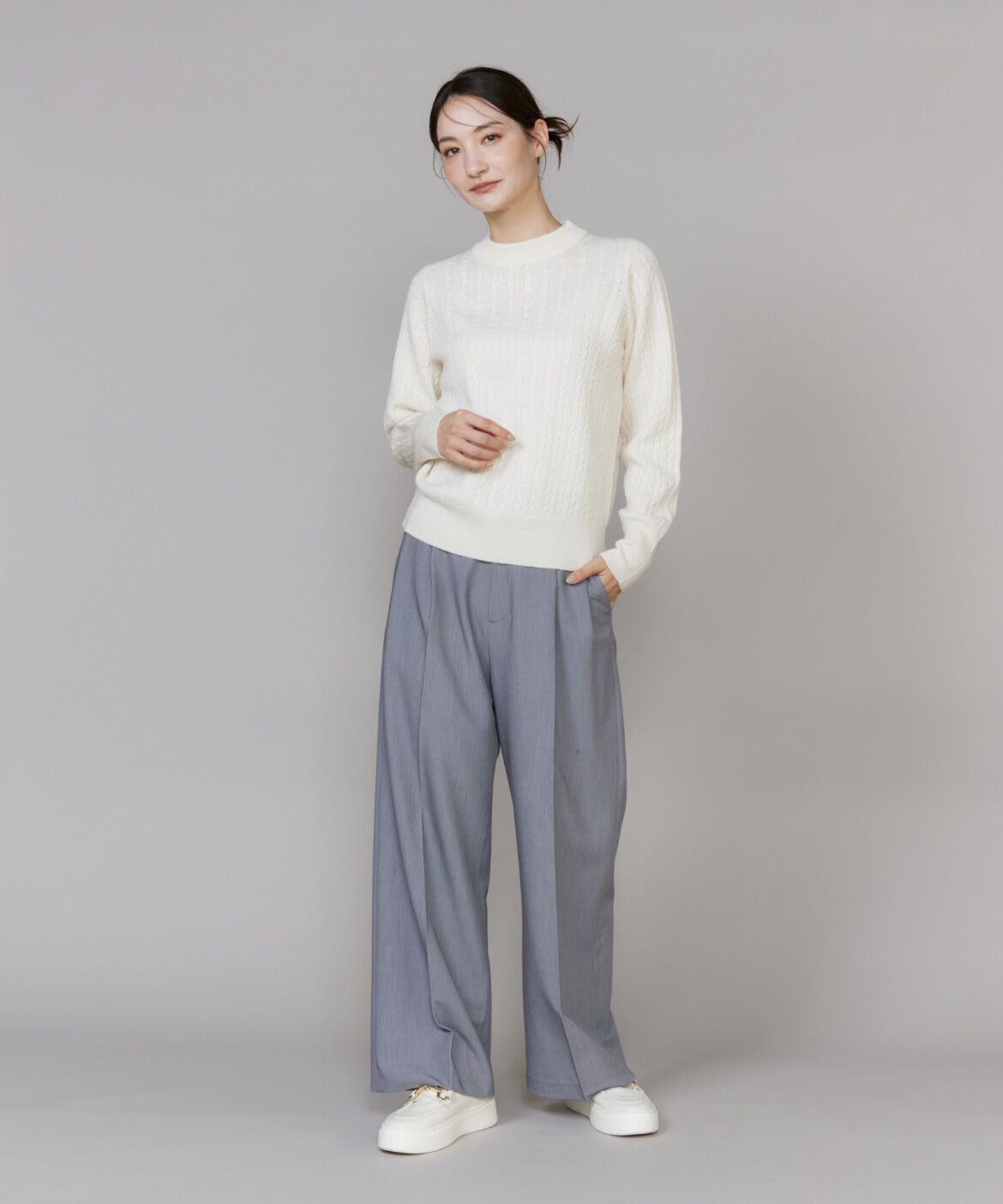 DAY by DAY it&rsquo;s international「ケーブル柄アルパカニットプルオーバー」|ニット・セーター|