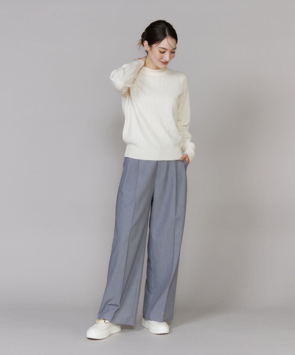 DAY by DAY it&rsquo;s international「ケーブル柄アルパカニットプルオーバー」|ニット・セーター|