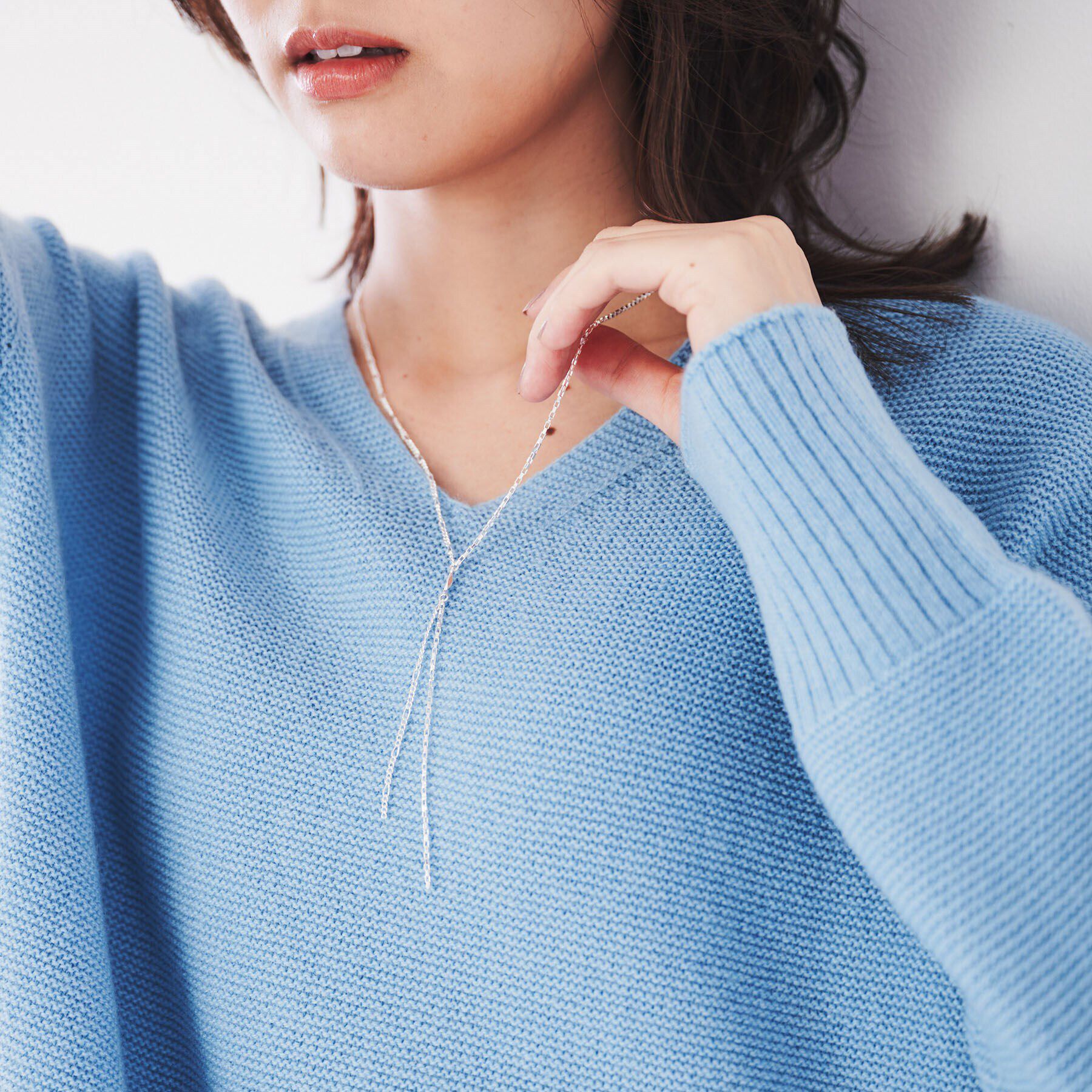 UNTITLED「Y字ミックスチェーンネックレス」|ネックレス|