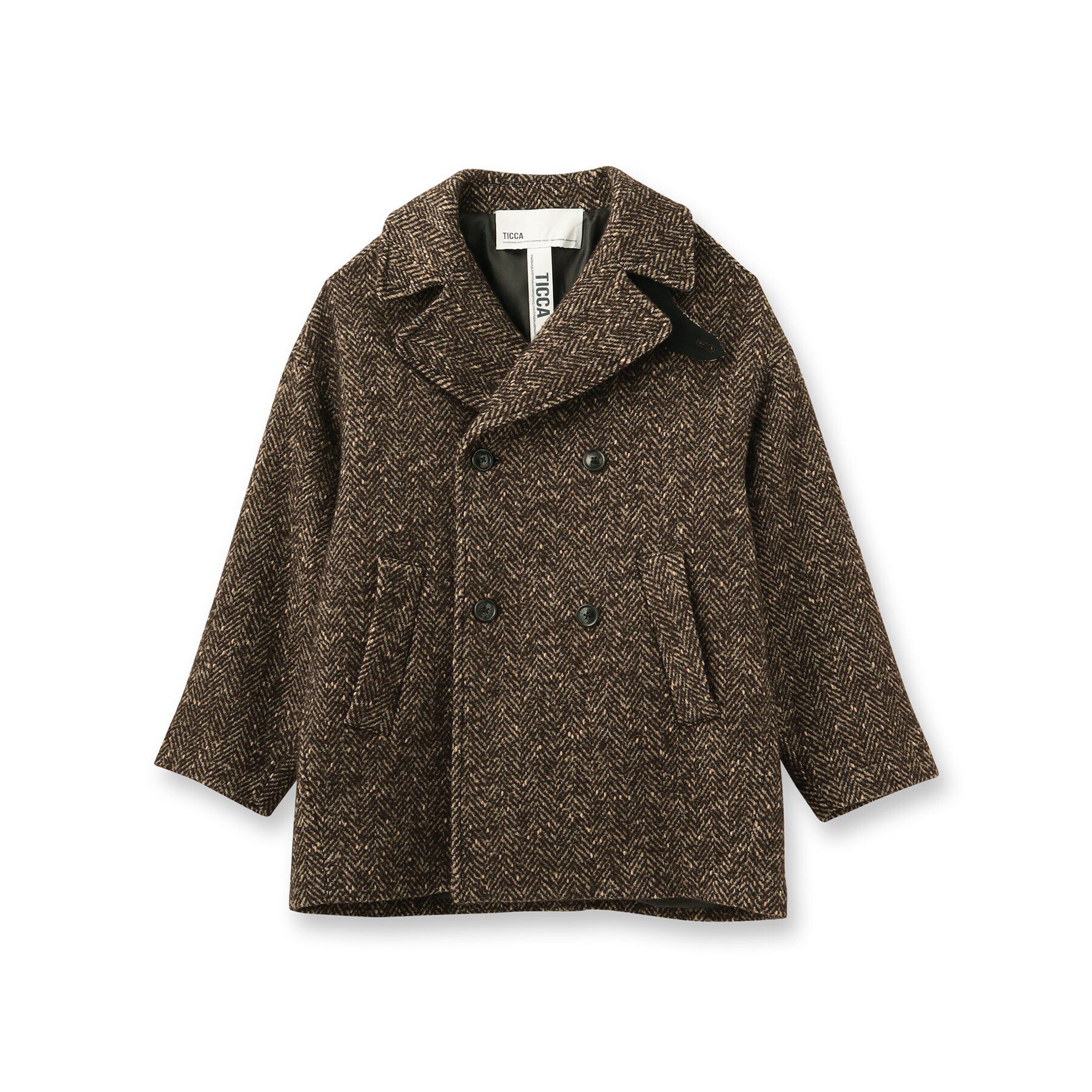 UNTITLED「【TICCA】ミックスツイードピーコート」|ピーコート|