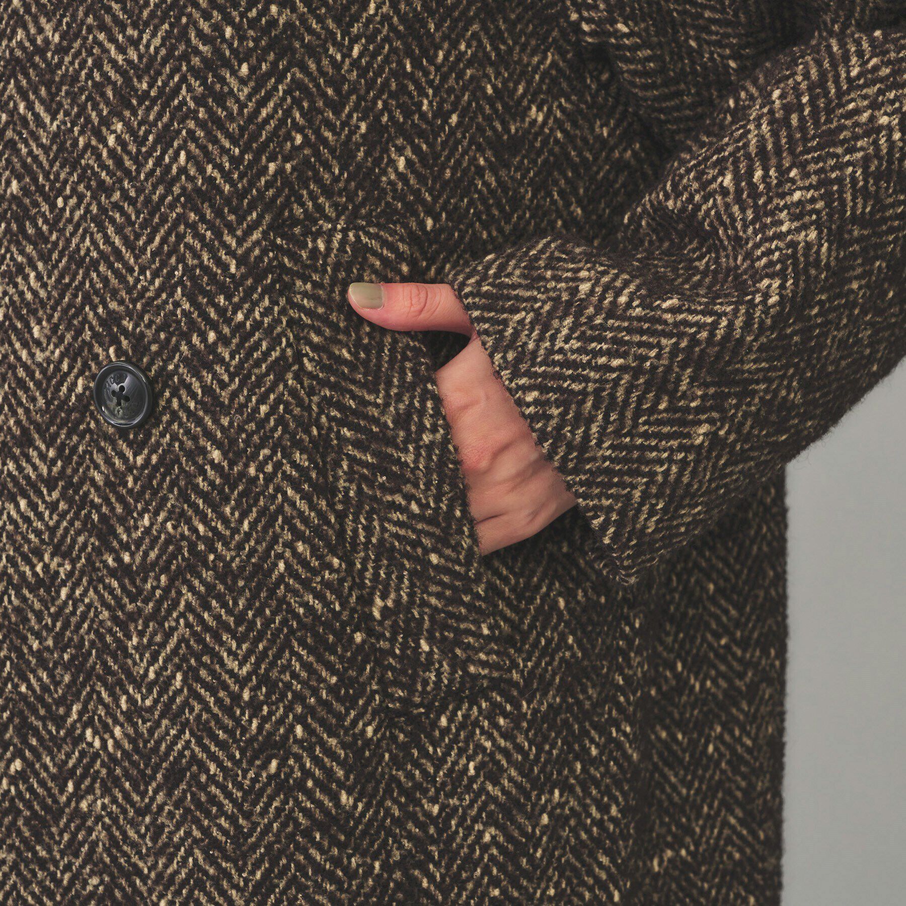 UNTITLED「【TICCA】ミックスツイードピーコート」|ピーコート|