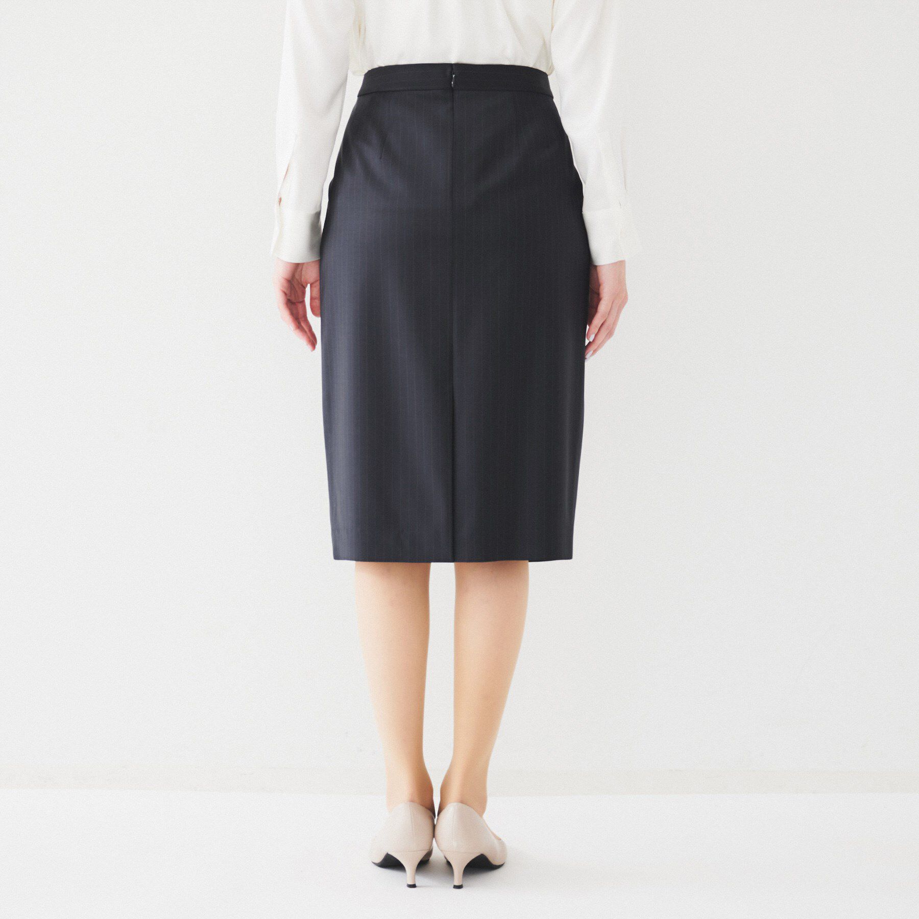 UNTITLED「【通勤スーツ】ウーステッド タイトスカート」|スカート|