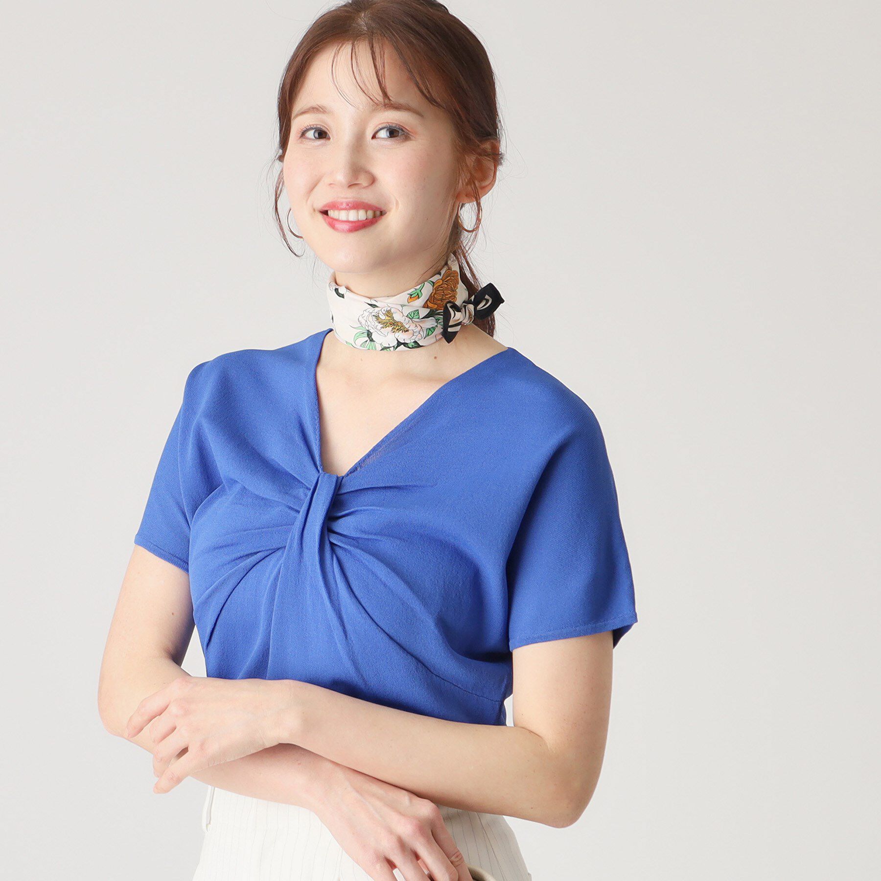 COUP DE CHANCE「【洗える】捻りデザインのニットトップス」|ニット・セーター|