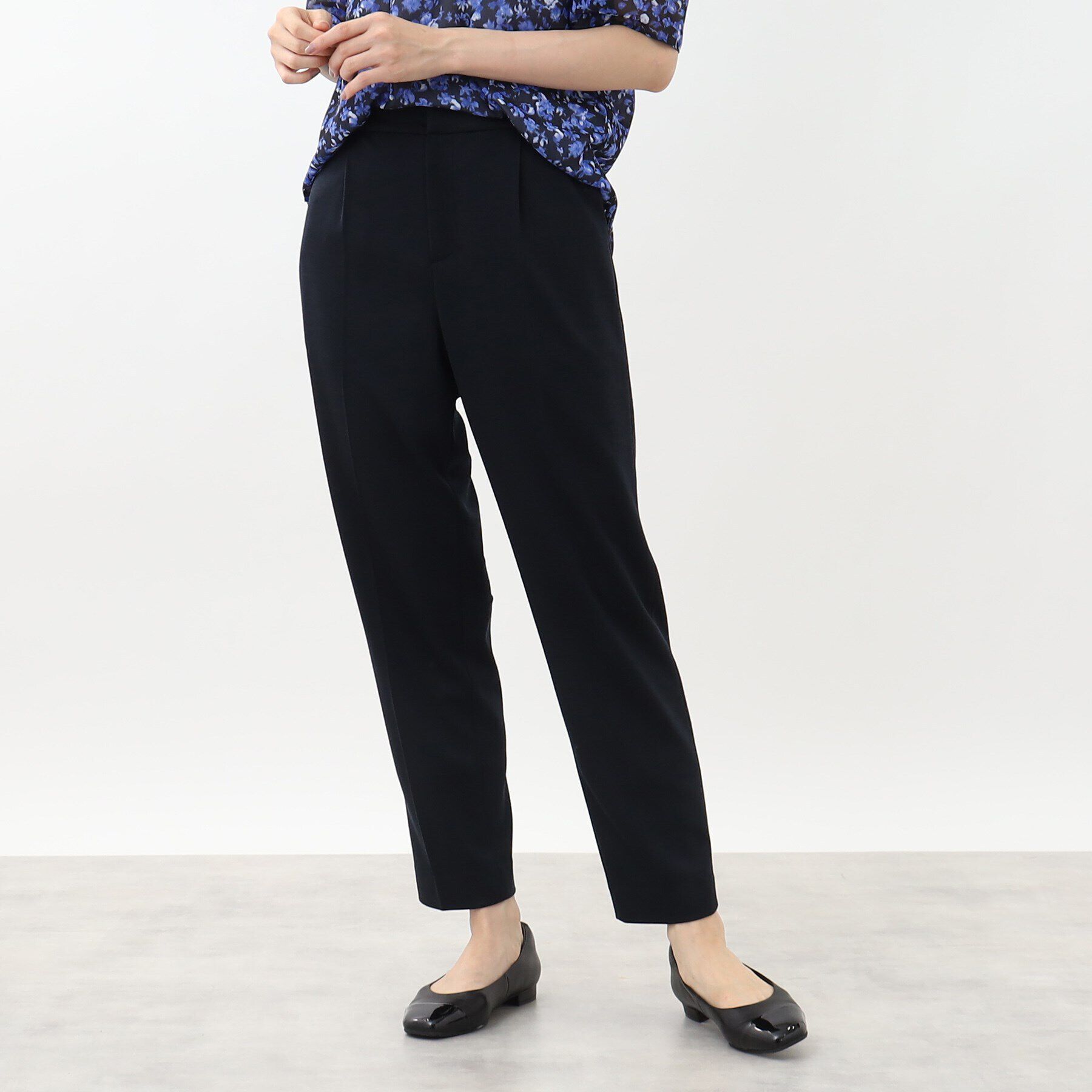 Reflect「【匠シリーズ／手洗い可／すっきり細見え】センタープレスベーシックパンツ」|その他|ネイビー(094)