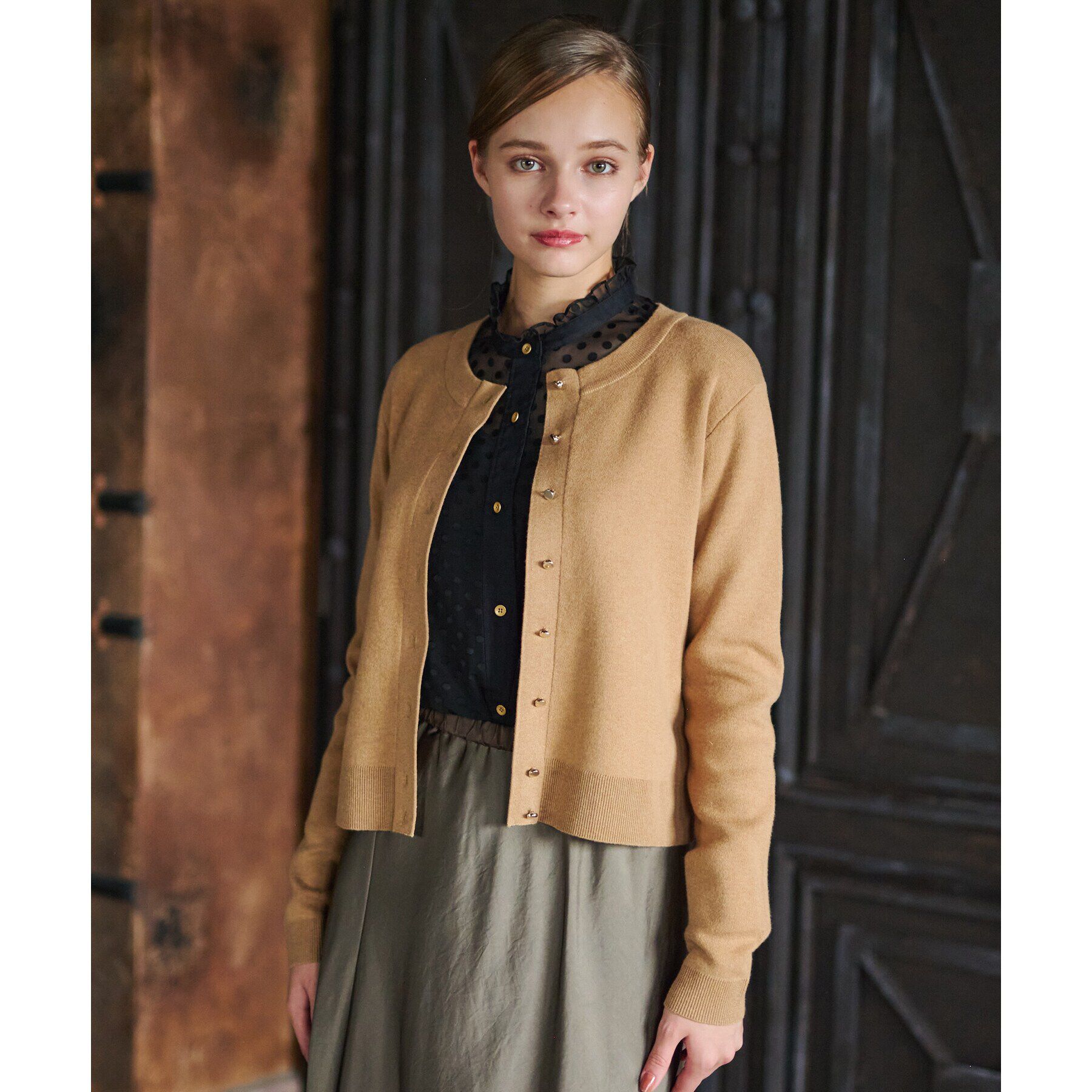 DRESSTERIOR「ウォッシャブルコットンカシミヤ混カーディガン」|カーディガン|