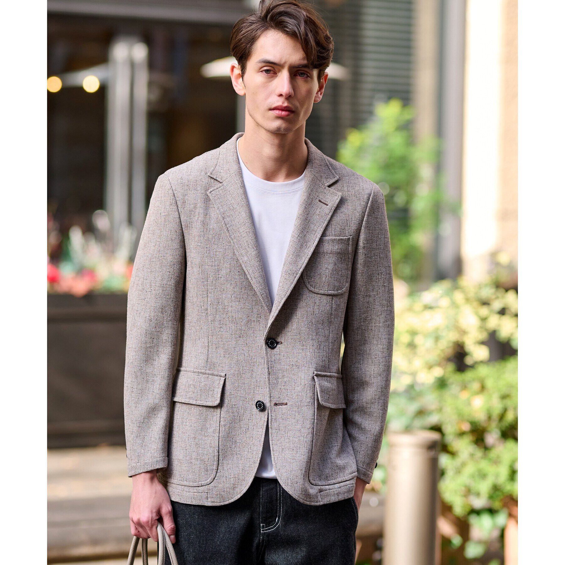 DRESSTERIOR「ミックスツイード ジャケット」|テーラードジャケット|