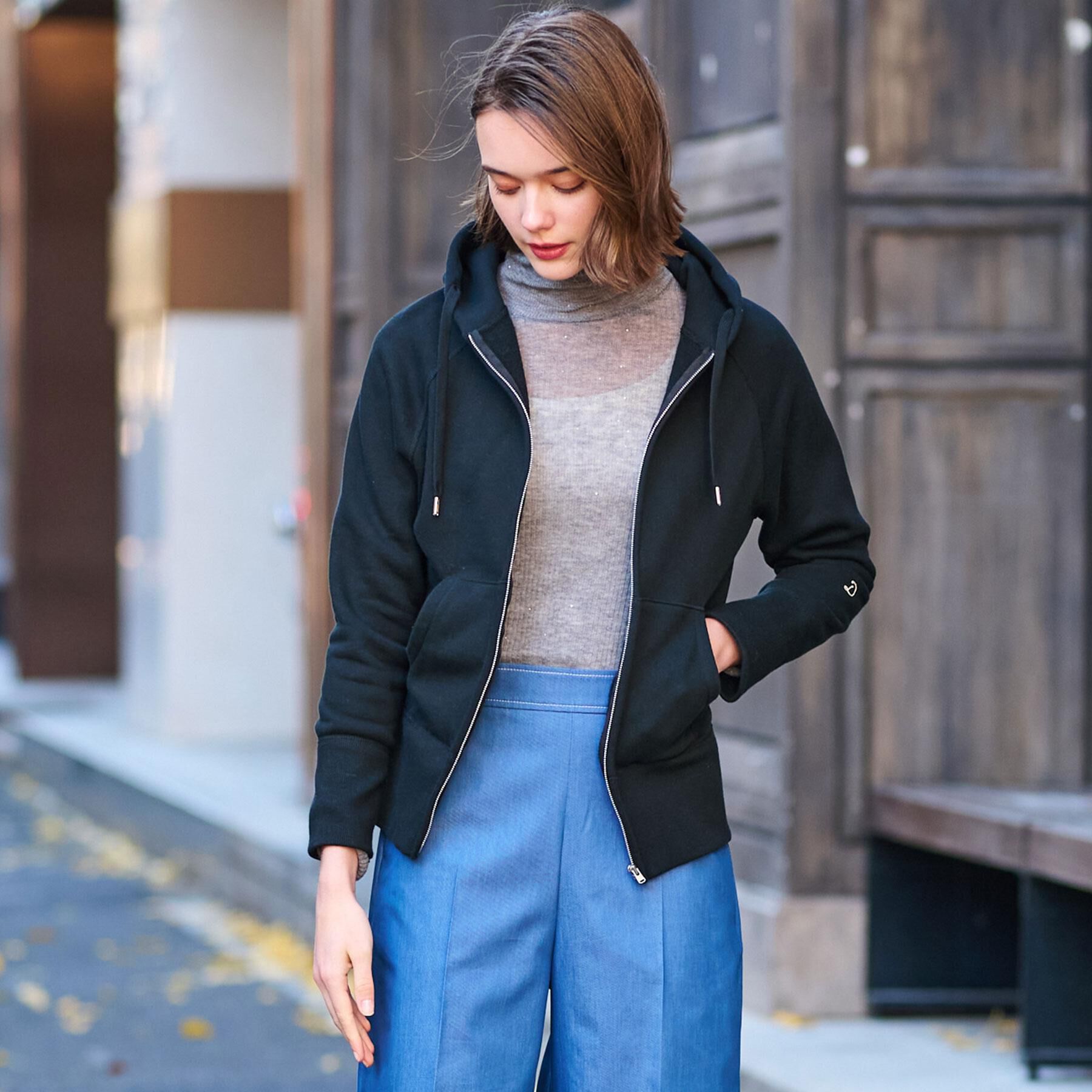 DRESSTERIOR「【NEWカラーあり】ライト裏毛ジップアップパーカ」|パーカー|