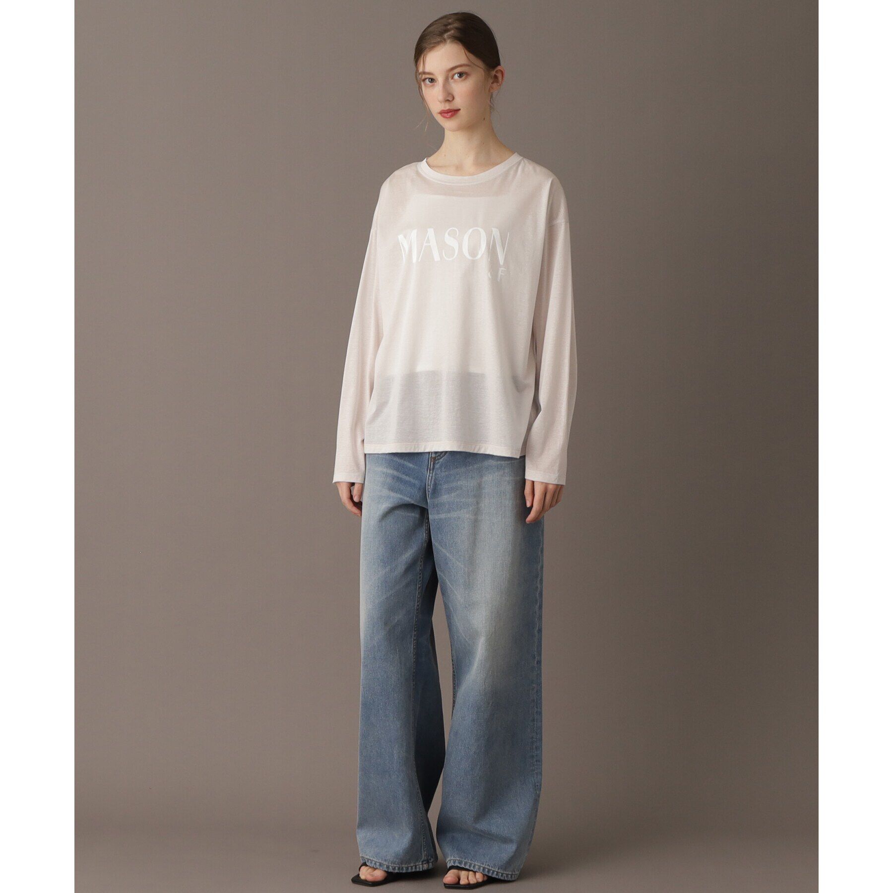 DRESSTERIOR「【接触冷感/洗える】シアーメゾンロゴロンTEE」|Tシャツ・カットソー|