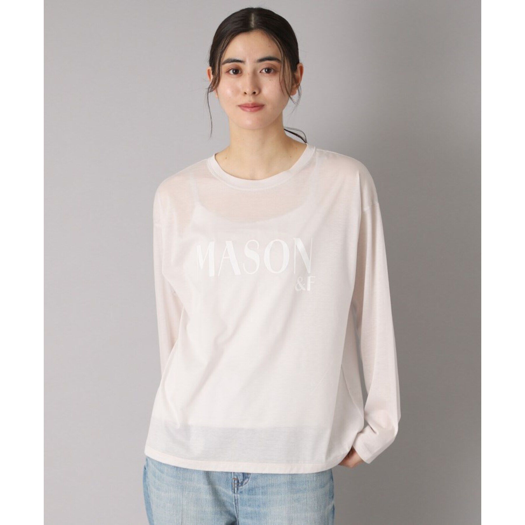 DRESSTERIOR「【接触冷感/洗える】シアーメゾンロゴロンTEE」|Tシャツ・カットソー|