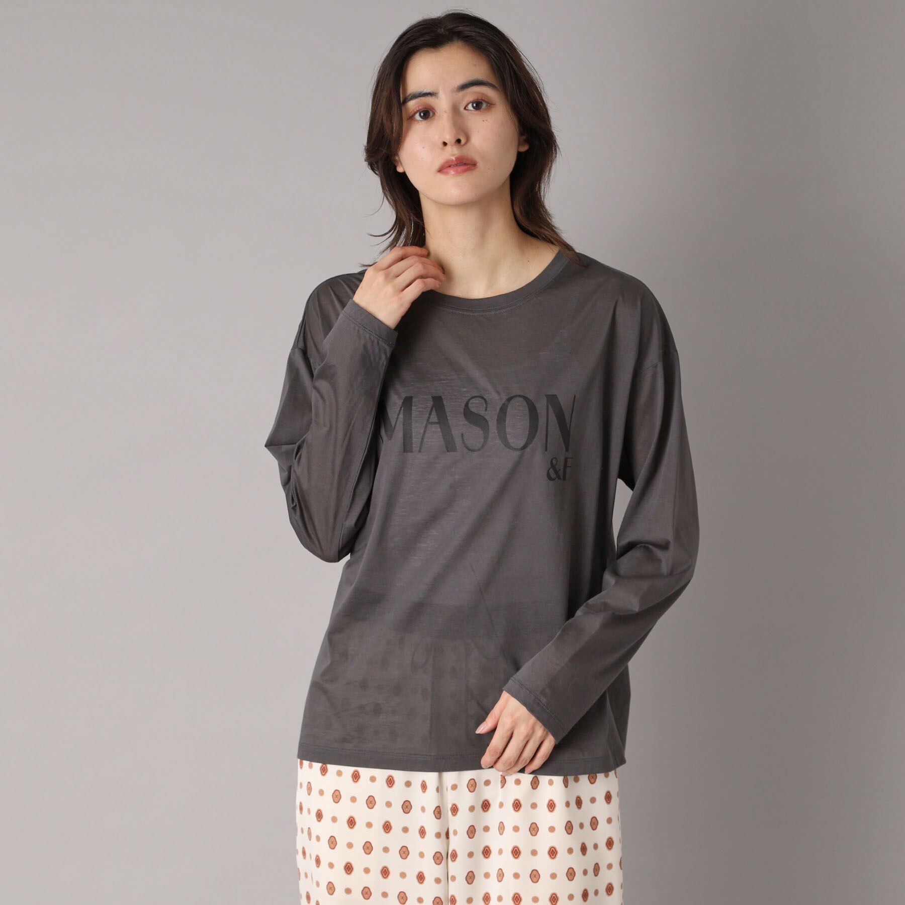 DRESSTERIOR「【接触冷感/洗える】シアーメゾンロゴロンTEE」|Tシャツ・カットソー|