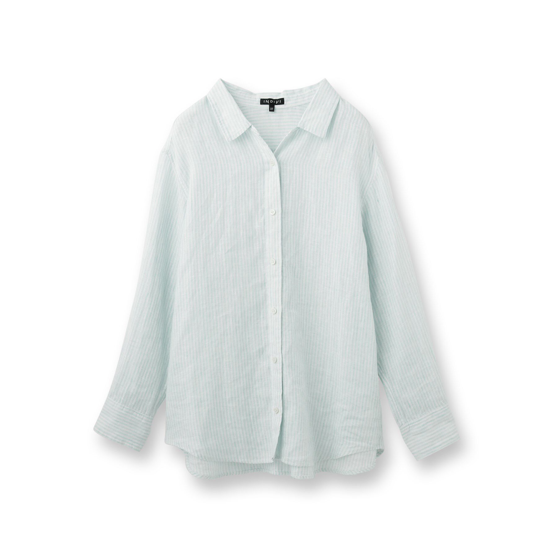 INDIVI「【毎年人気！／フレンチリネン】ベーシックシャツ」|シャツ・ブラウス|
