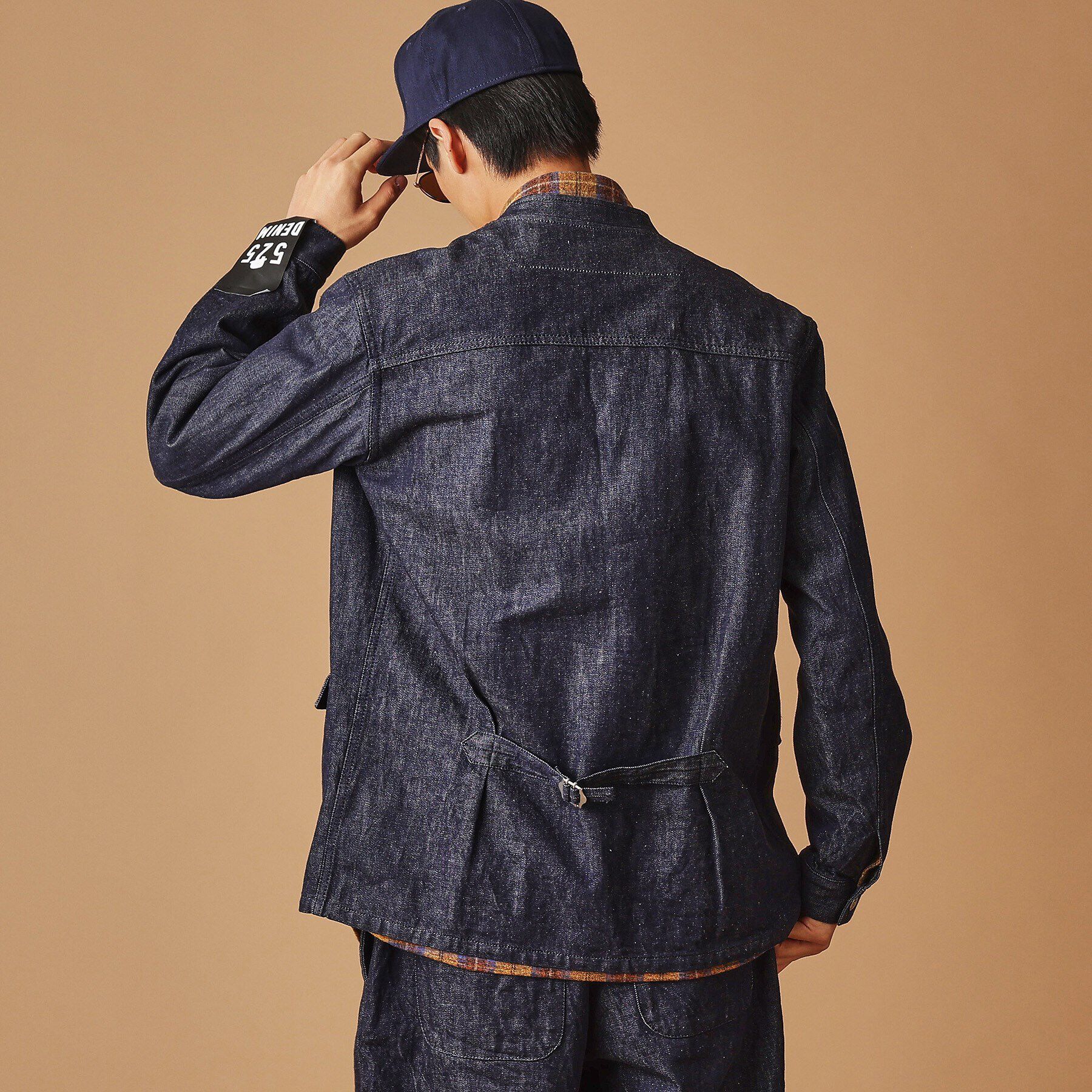 40CARATS&525「525DENIMノーカラー カバーオール」|ブルゾン・スタジャン|