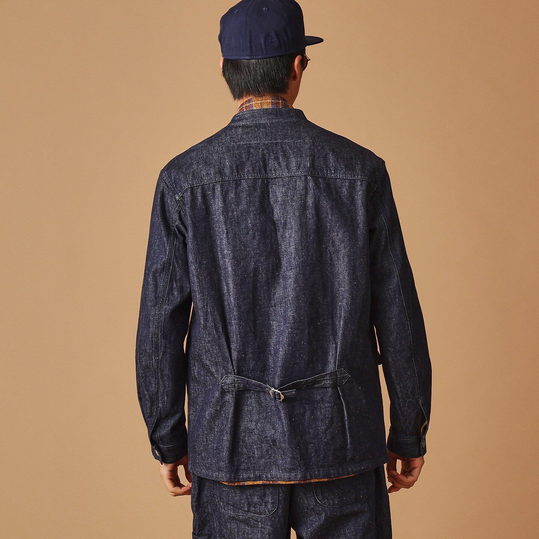 40CARATS&525「525DENIMノーカラー カバーオール」|ブルゾン・スタジャン|