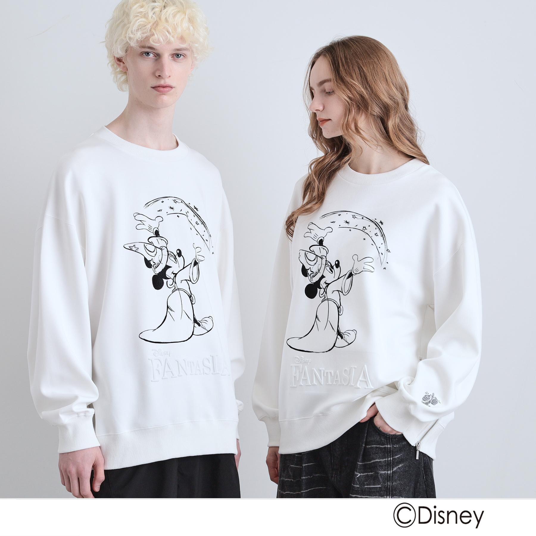 tk.TAKEO KIKUCHI「ディズニーカプセルコレクション『ファンタジア』クルーネック」|Tシャツ・カットソー|ホワイト(001)