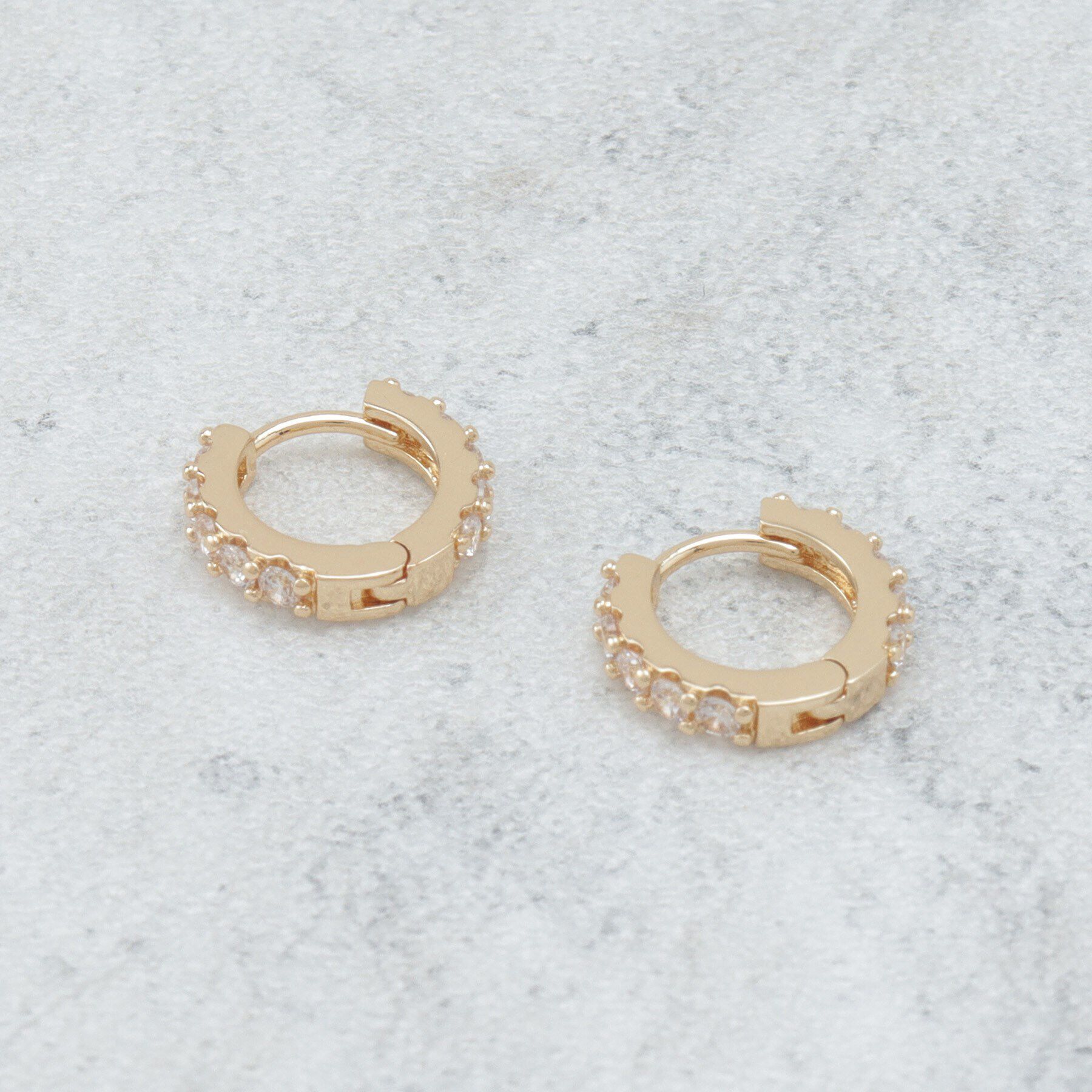 OPAQUE.CLIP「キュービックワンタッチピアス」|ピアス|ゴールド(007)