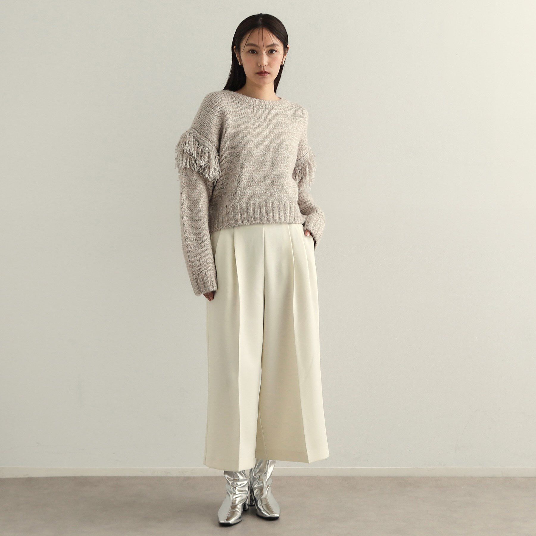 OPAQUE.CLIP「クロップドワイドパンツ【洗濯機洗い可】」|その他|