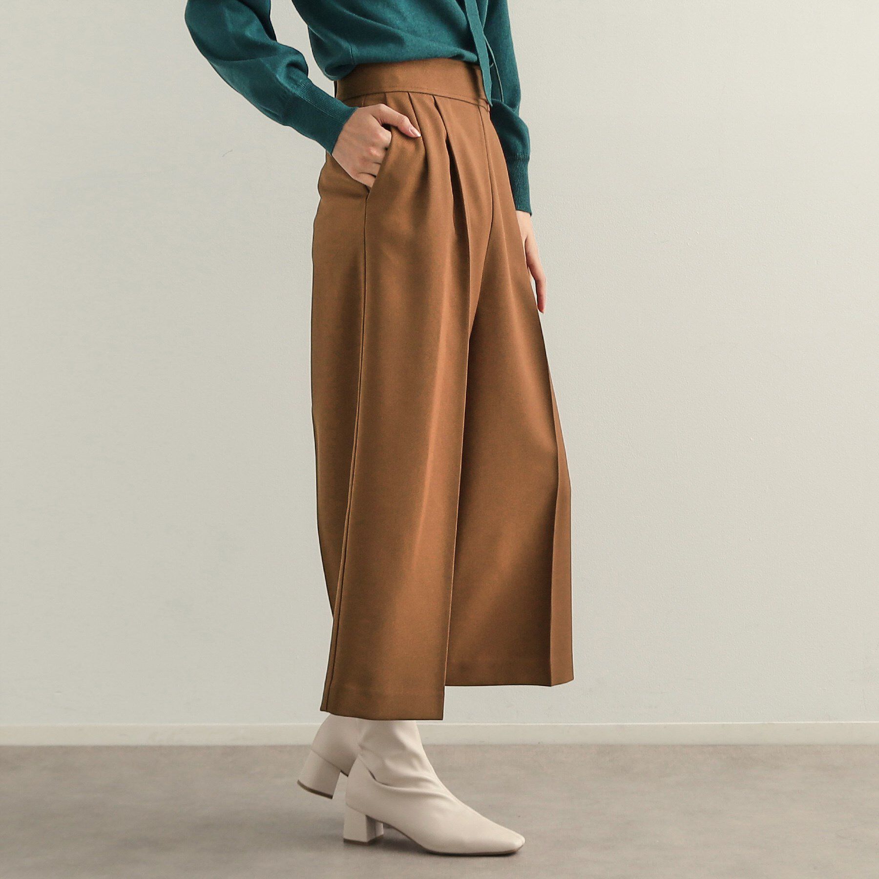 OPAQUE.CLIP「クロップドワイドパンツ【洗濯機洗い可】」|その他|