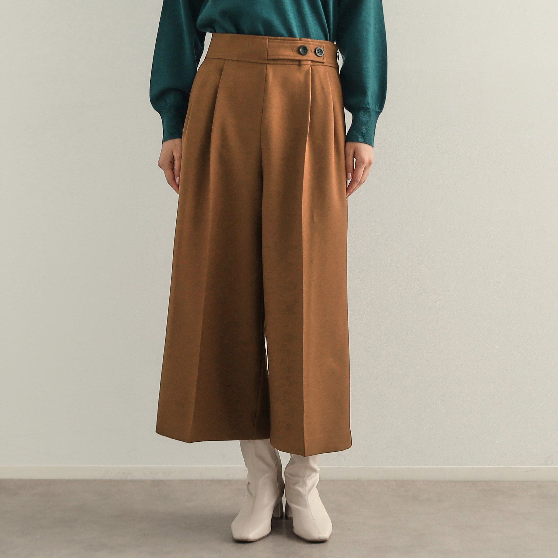 OPAQUE.CLIP「クロップドワイドパンツ【洗濯機洗い可】」|その他|