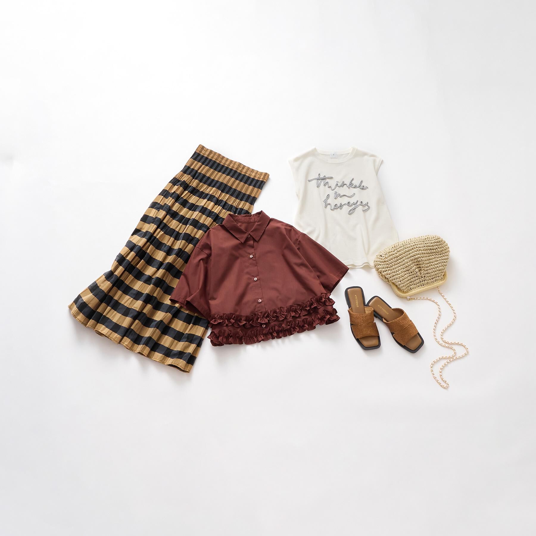 OPAQUE.CLIP「ラメテープロゴニット【洗濯機洗い可/抗ピル】」|ニット・セーター|