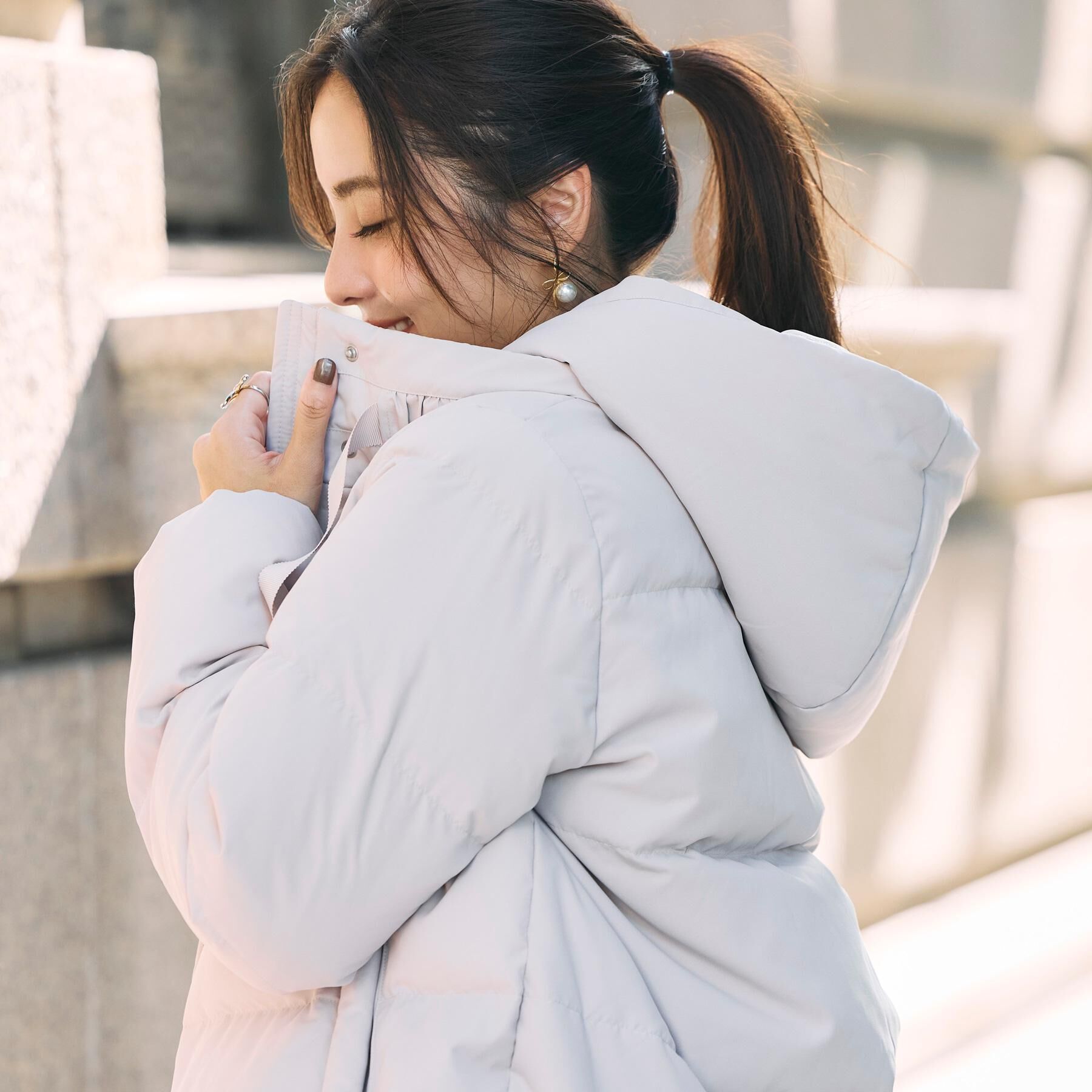 Couture broach「【冬の名品・撥水】愛されダウン」|ダウン|