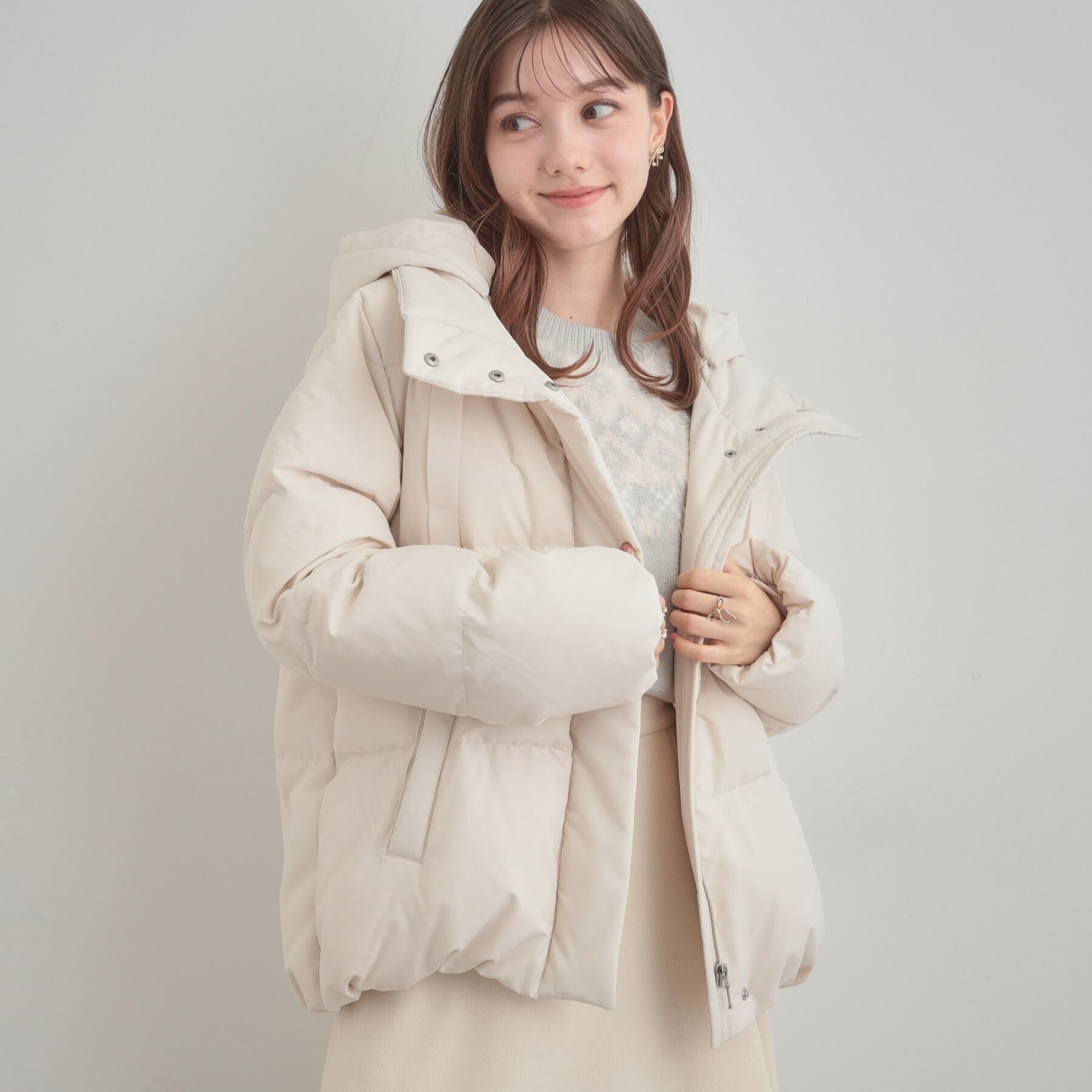 Couture broach「【冬の名品・撥水】愛されダウン」|ダウン|