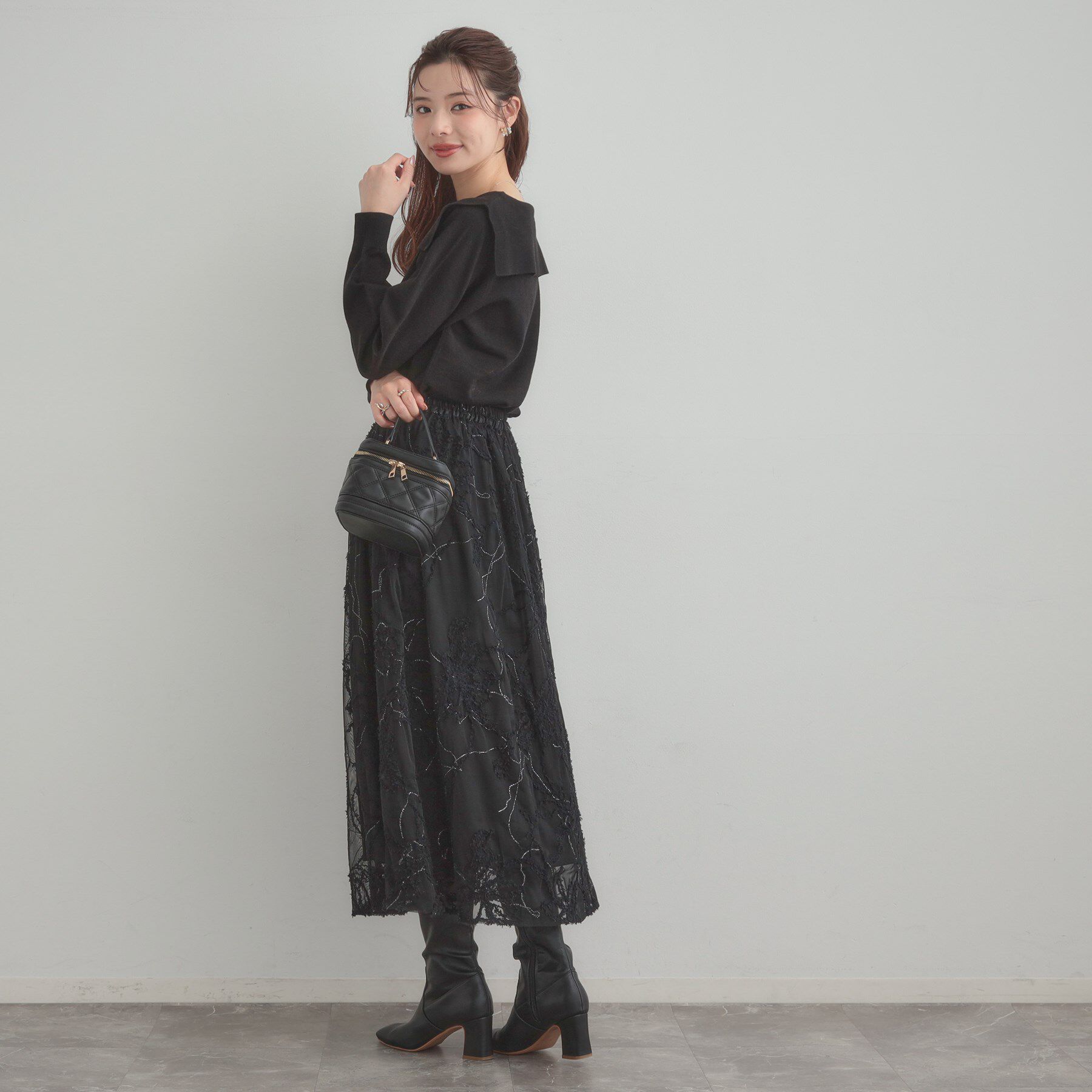 Couture broach「リボンカラーデザインニット」|ニット・セーター|