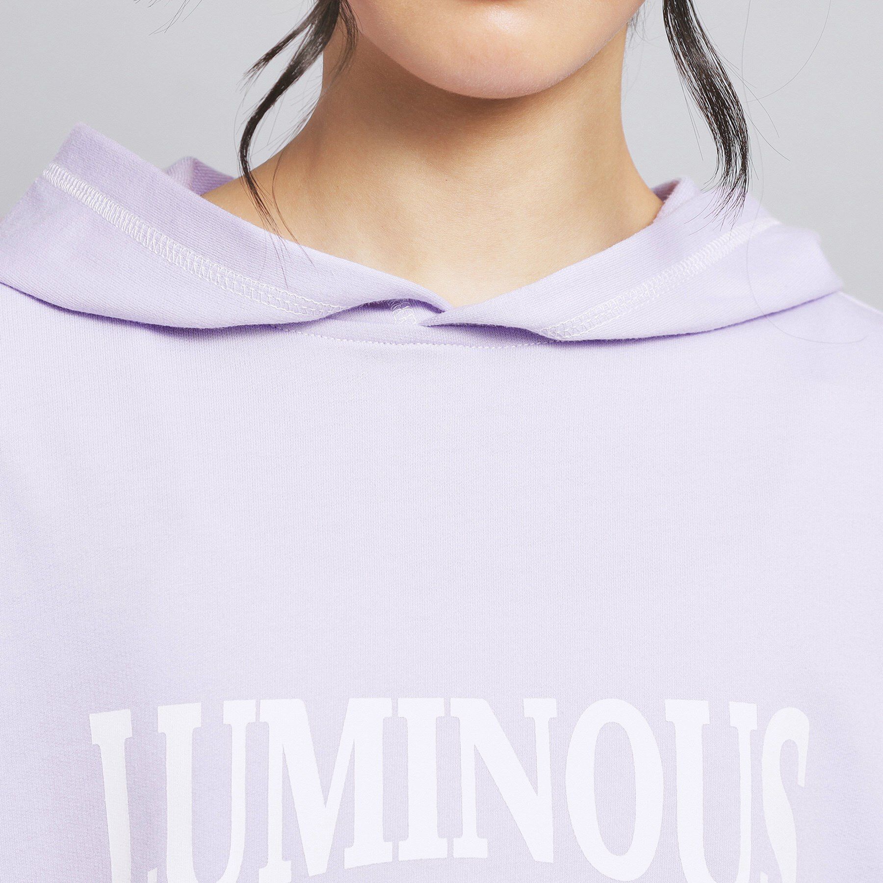 PINK-latte「配色ステッチパーカチュニック」|パーカー|