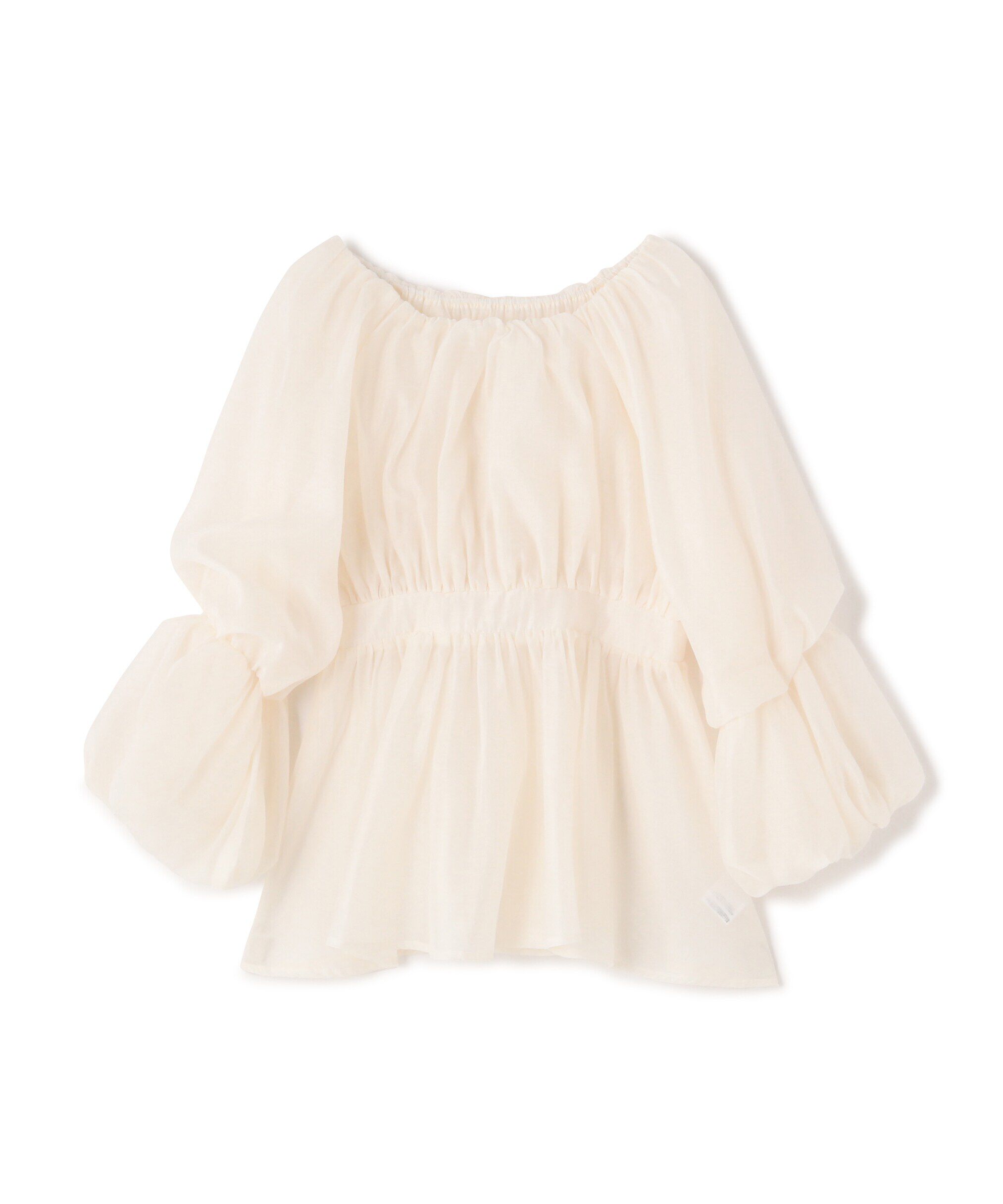  「シアーギャザーペプラムブラウス　24SS」|シャツ・ブラウス|