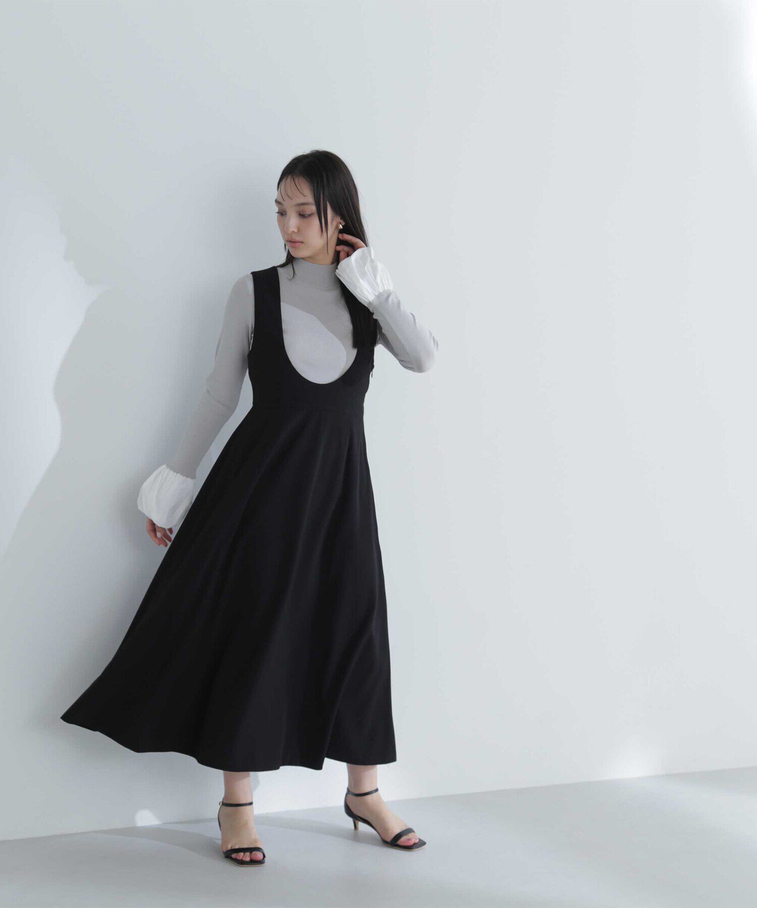  「Uネックフレアジャンスカ」|ワンピース|