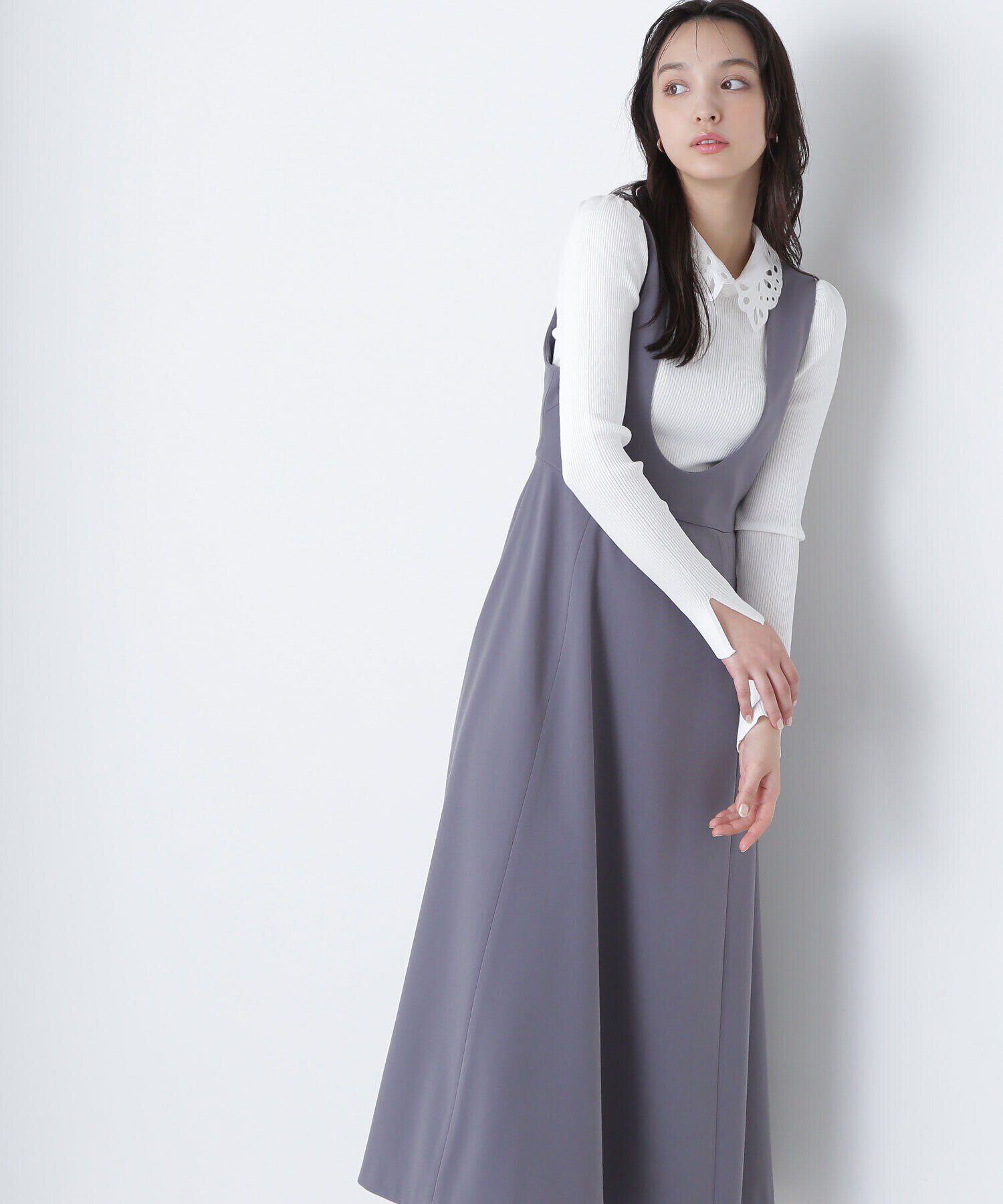  「Uネックフレアジャンスカ」|ワンピース|