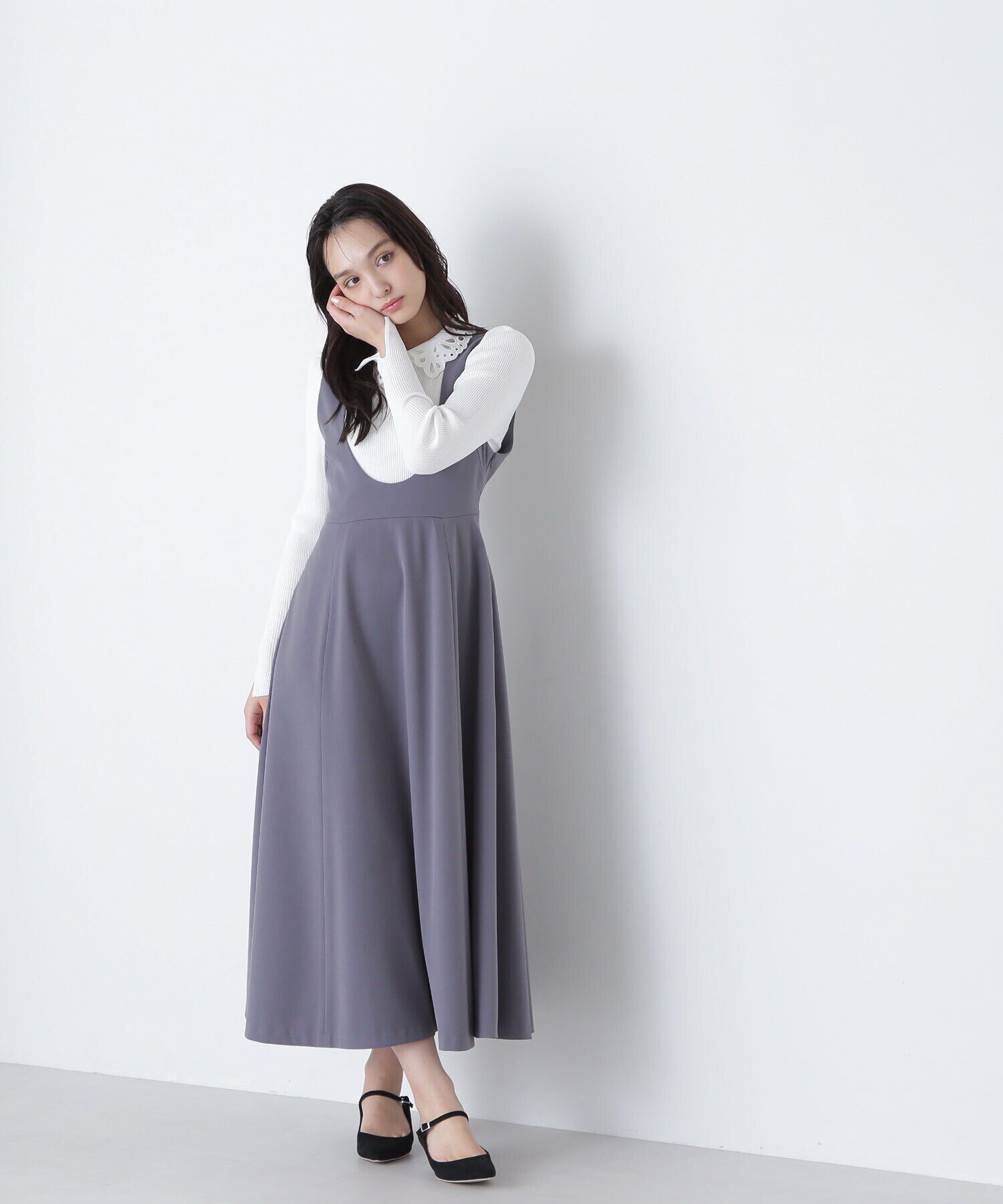  「Uネックフレアジャンスカ」|ワンピース|