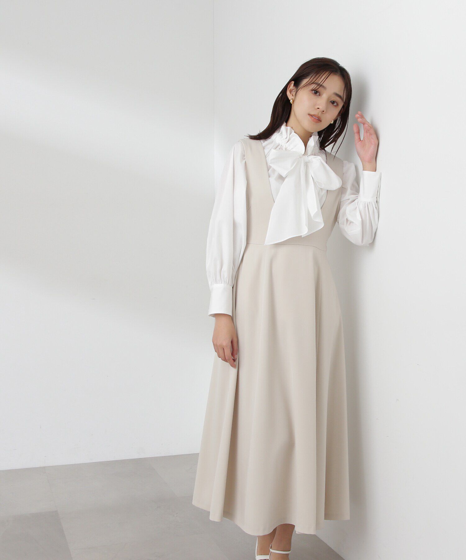  「Uネックフレアジャンスカ」|ワンピース|オフ1