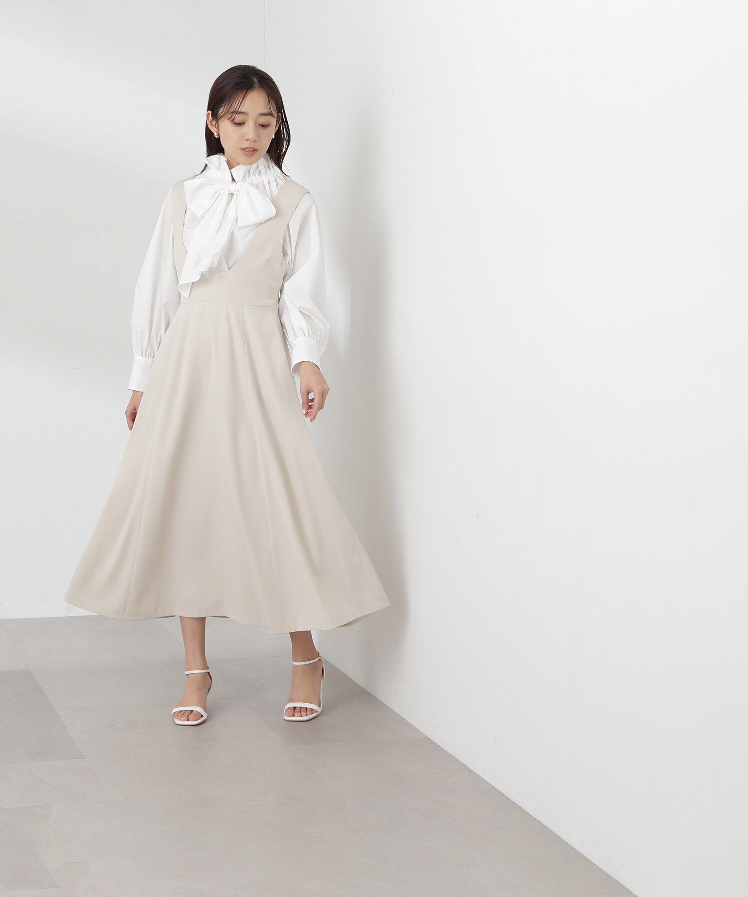  「Uネックフレアジャンスカ」|ワンピース|