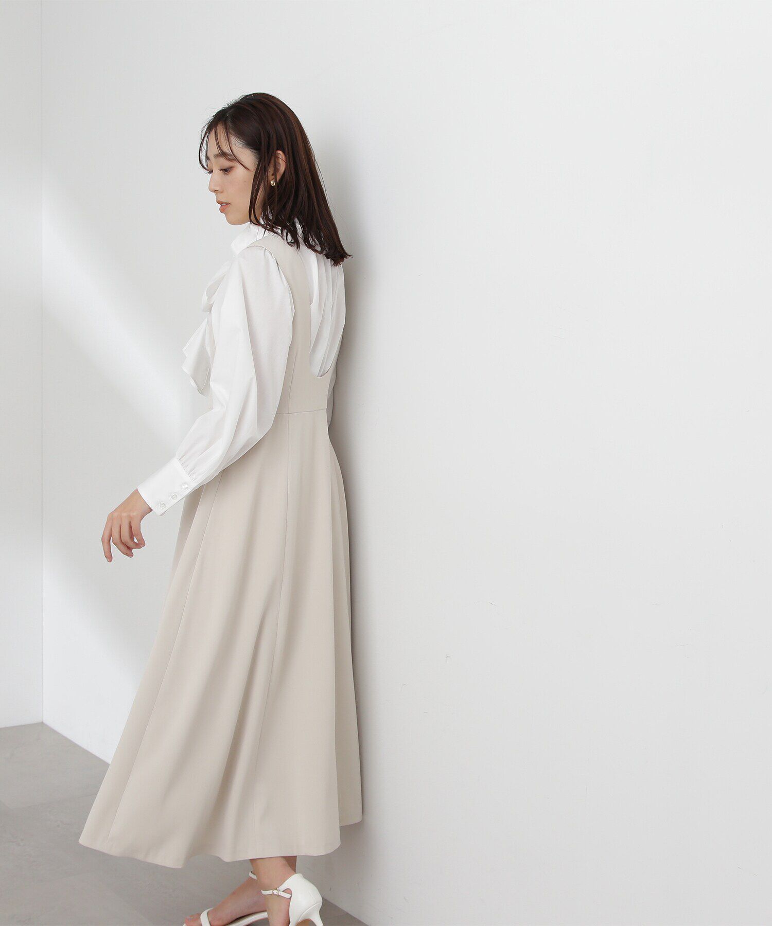  「Uネックフレアジャンスカ」|ワンピース|