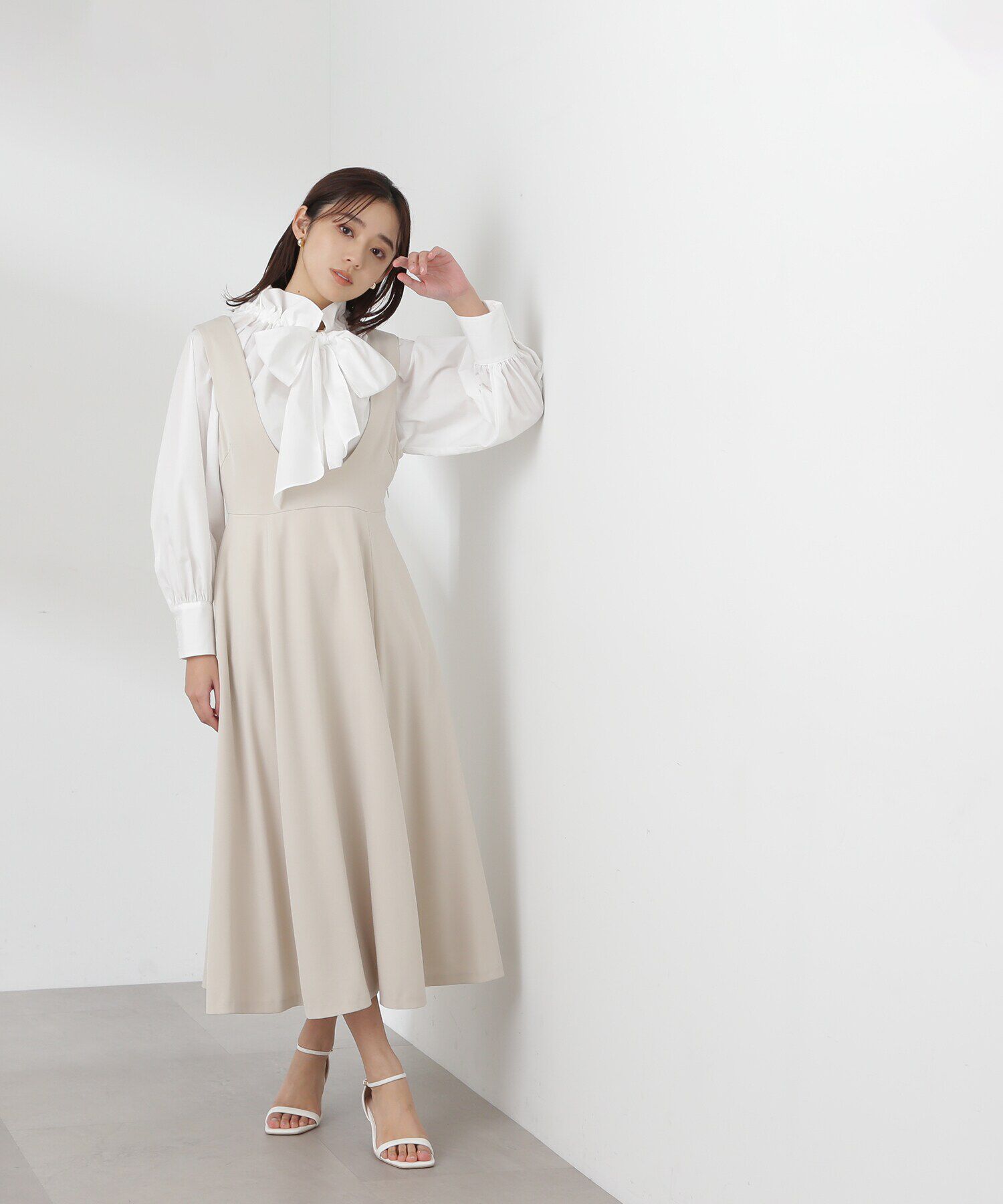  「Uネックフレアジャンスカ」|ワンピース|