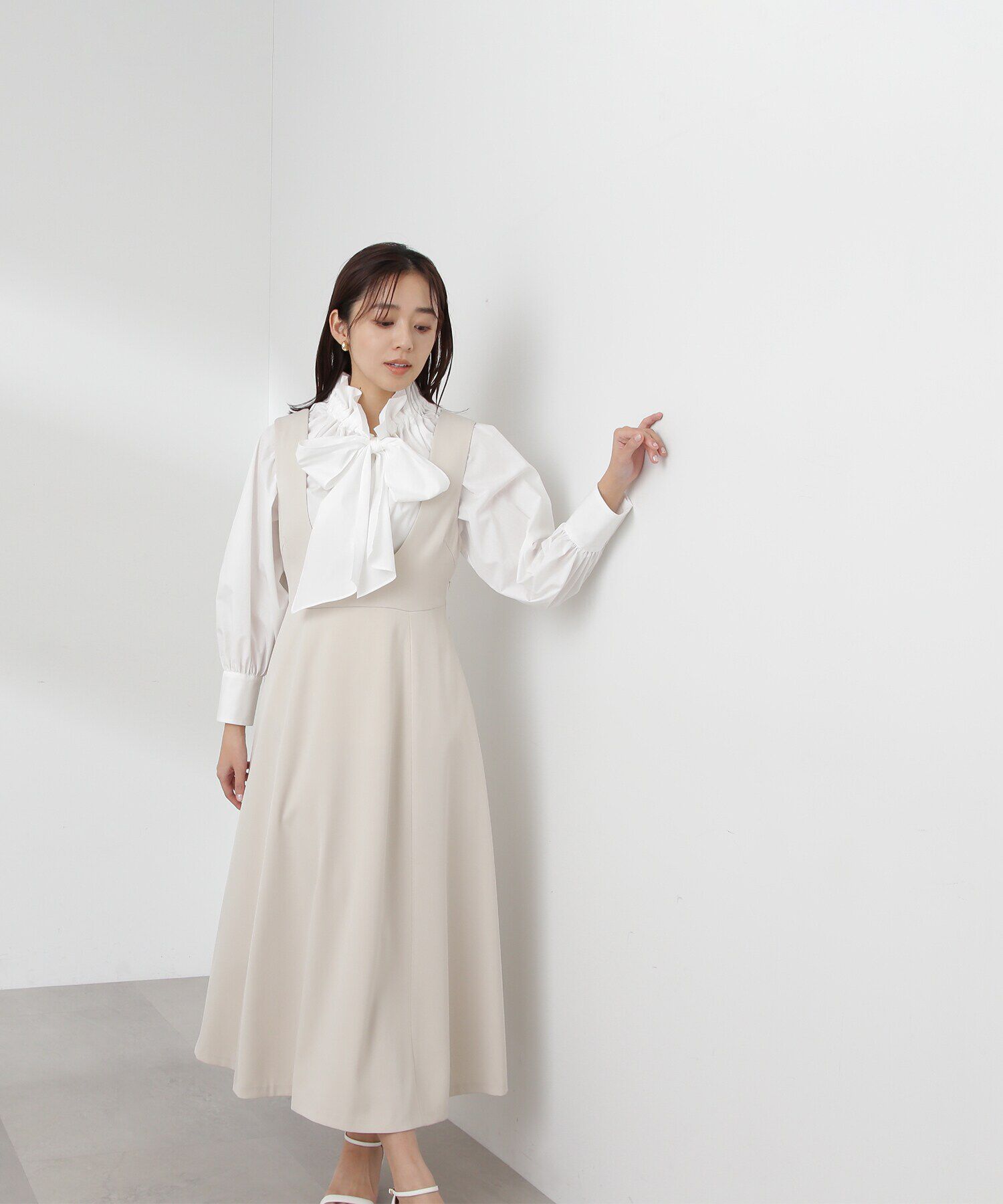  「Uネックフレアジャンスカ」|ワンピース|