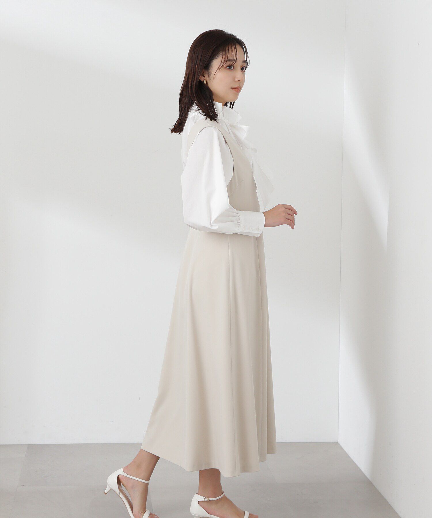  「Uネックフレアジャンスカ」|ワンピース|