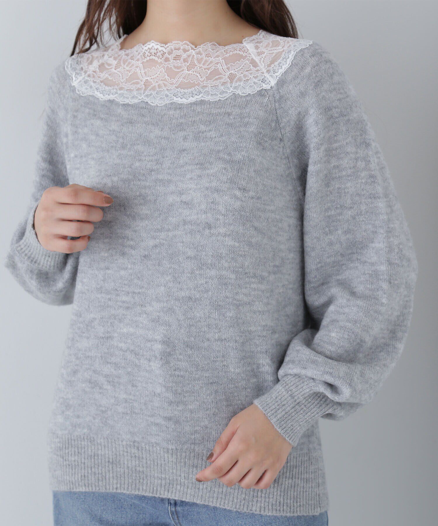  「レーストリミングニット　24AW」|ニット・セーター|